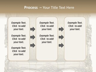 Gilded Shabby Chic Wall PowerPoint Template