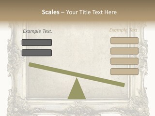 Gilded Shabby Chic Wall PowerPoint Template