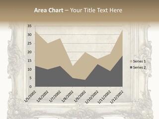 Gilded Shabby Chic Wall PowerPoint Template