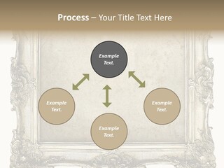 Gilded Shabby Chic Wall PowerPoint Template