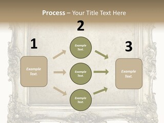 Gilded Shabby Chic Wall PowerPoint Template