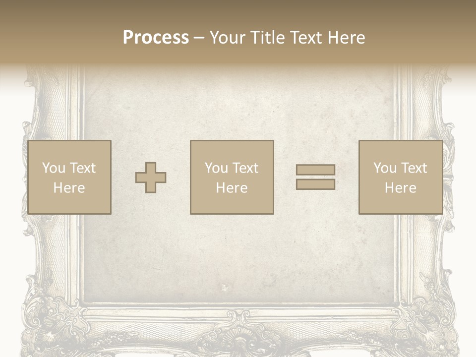 Gilded Shabby Chic Wall PowerPoint Template