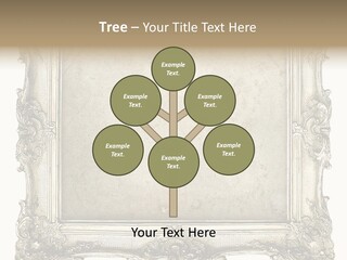 Gilded Shabby Chic Wall PowerPoint Template