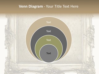 Gilded Shabby Chic Wall PowerPoint Template