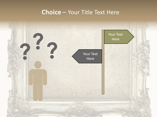 Gilded Shabby Chic Wall PowerPoint Template