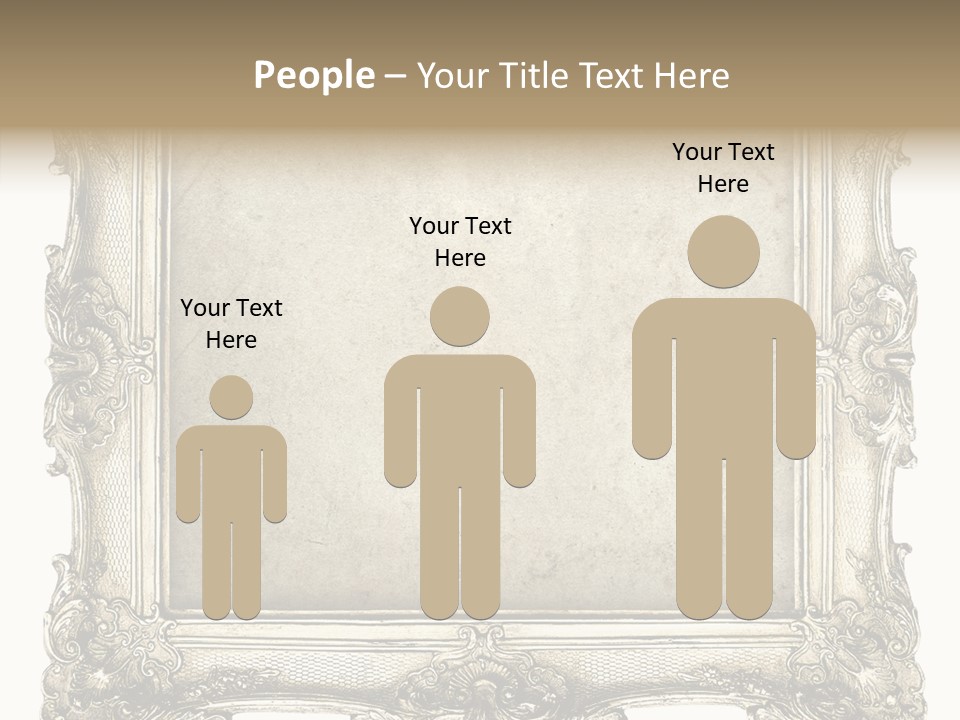 Gilded Shabby Chic Wall PowerPoint Template