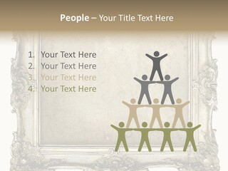 Gilded Shabby Chic Wall PowerPoint Template