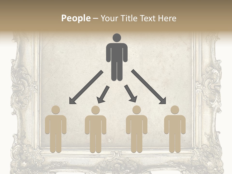 Gilded Shabby Chic Wall PowerPoint Template