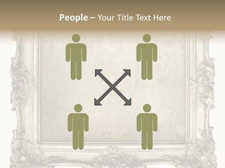 Gilded Shabby Chic Wall PowerPoint Template