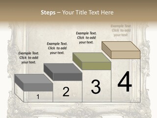 Gilded Shabby Chic Wall PowerPoint Template