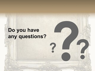 Gilded Shabby Chic Wall PowerPoint Template