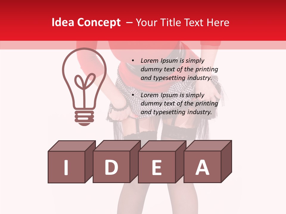 Beauty Sexy Hair PowerPoint Template