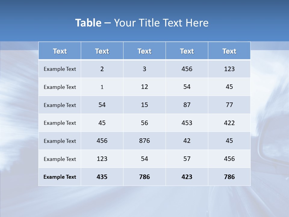 Outdoors Background Abstract PowerPoint Template