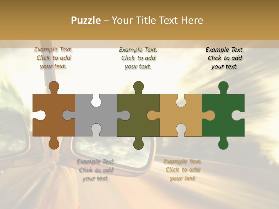 Traffic Blue Daylight PowerPoint Template