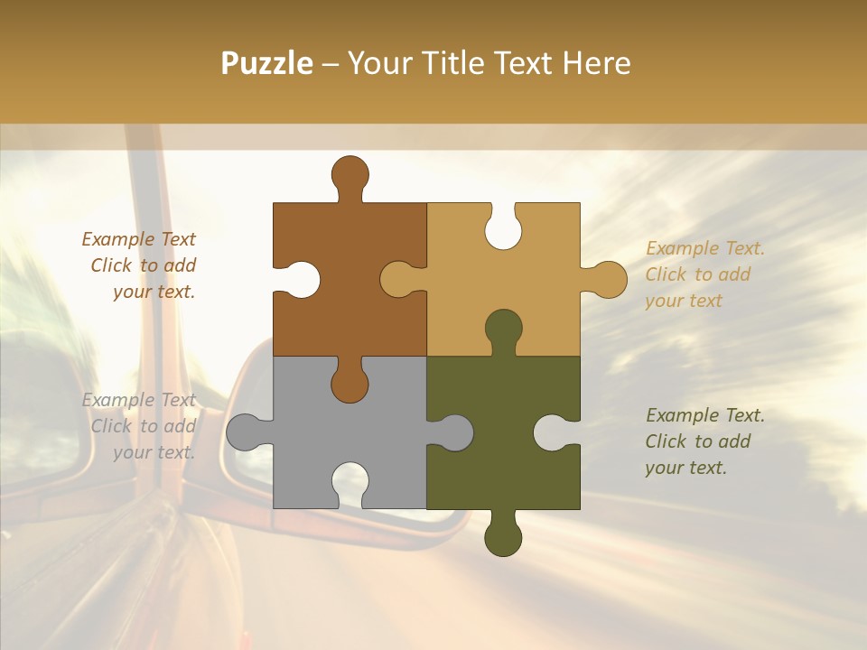 Traffic Blue Daylight PowerPoint Template