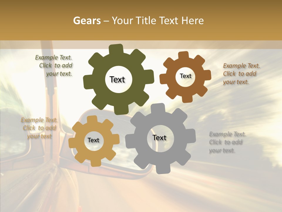 Traffic Blue Daylight PowerPoint Template