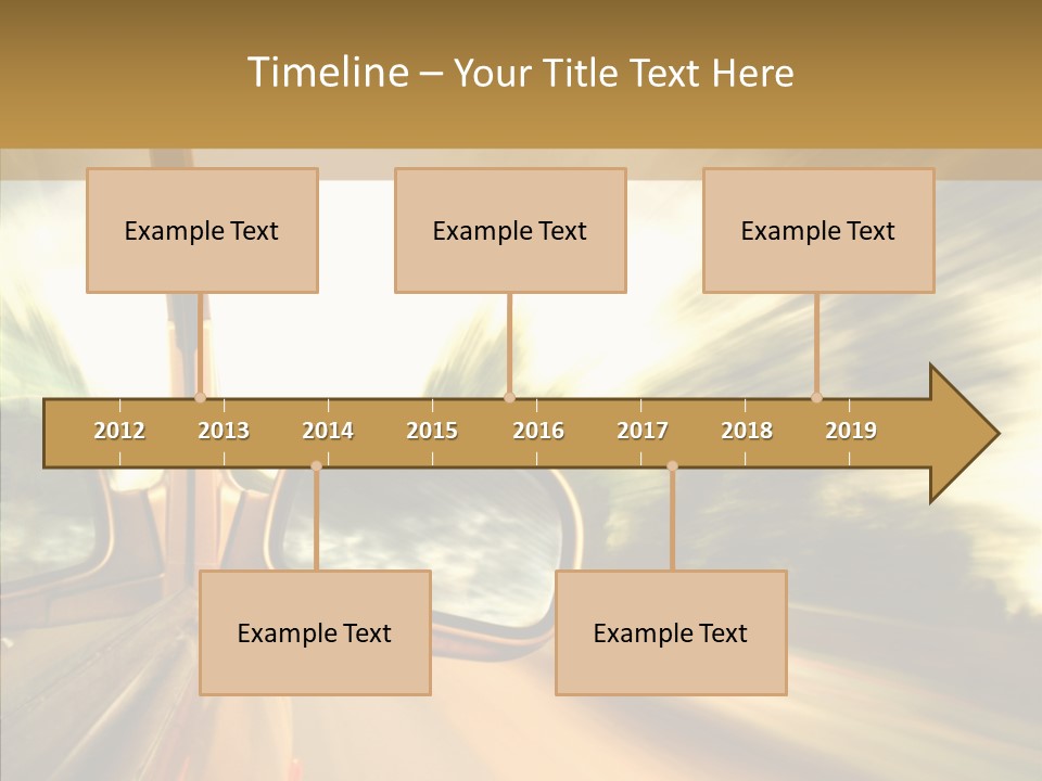 Traffic Blue Daylight PowerPoint Template
