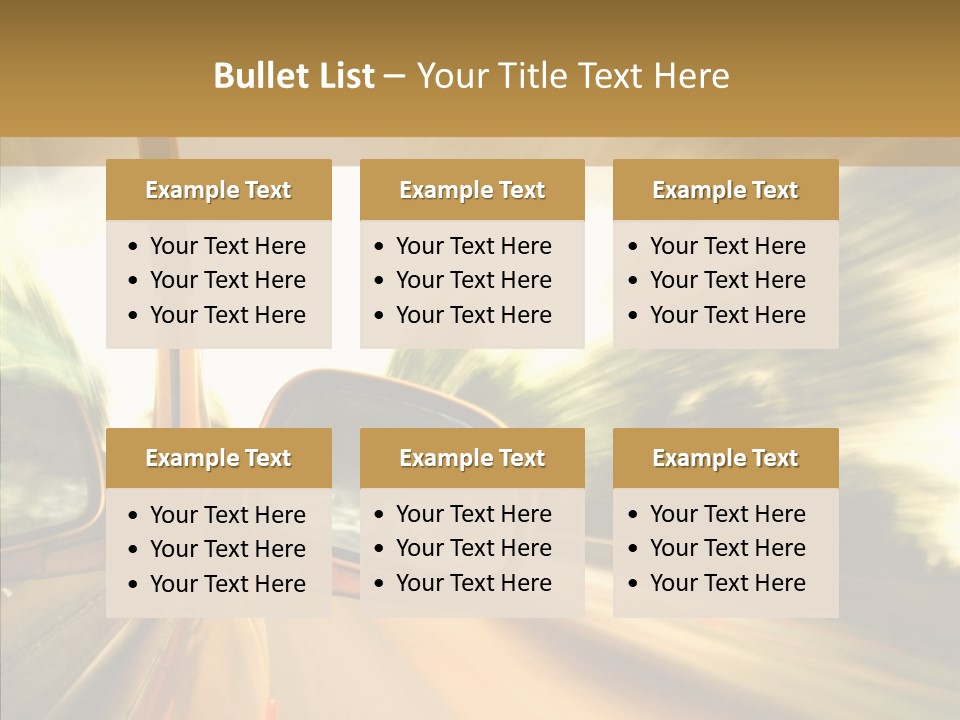 Traffic Blue Daylight PowerPoint Template