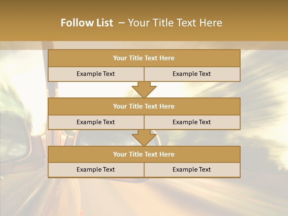Traffic Blue Daylight PowerPoint Template