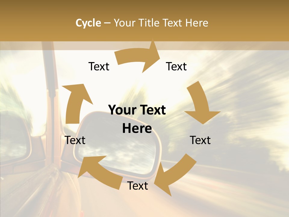 Traffic Blue Daylight PowerPoint Template
