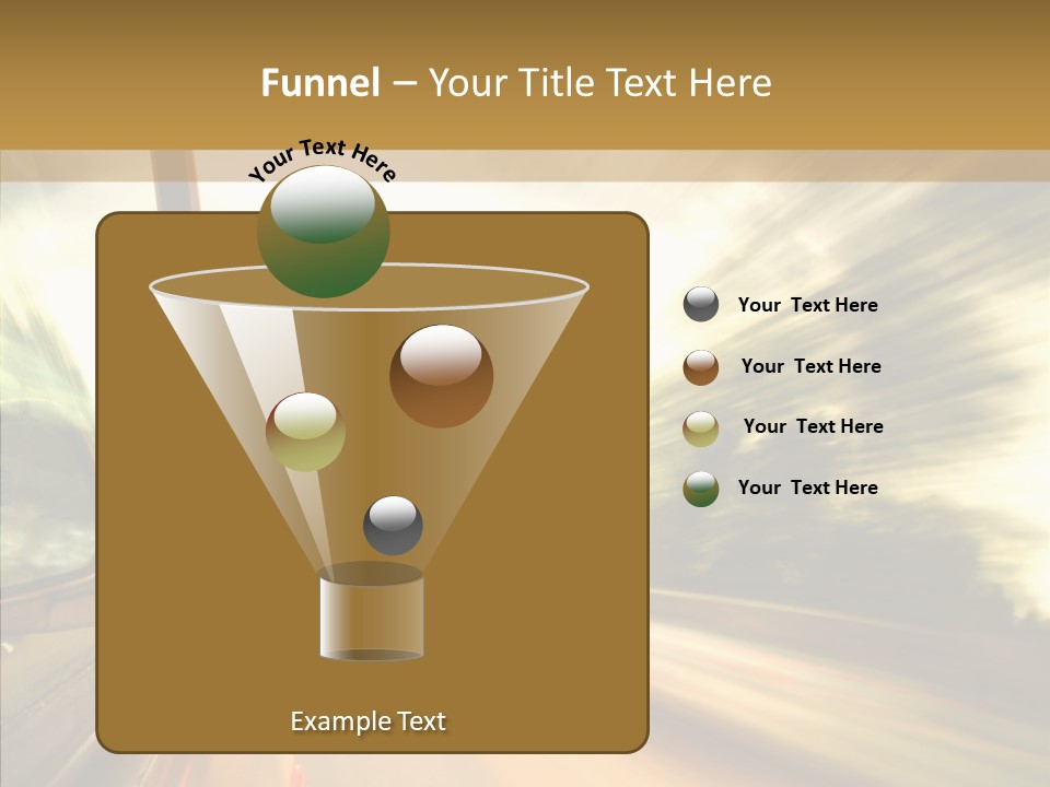 Traffic Blue Daylight PowerPoint Template