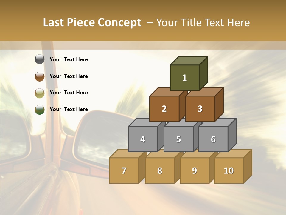 Traffic Blue Daylight PowerPoint Template