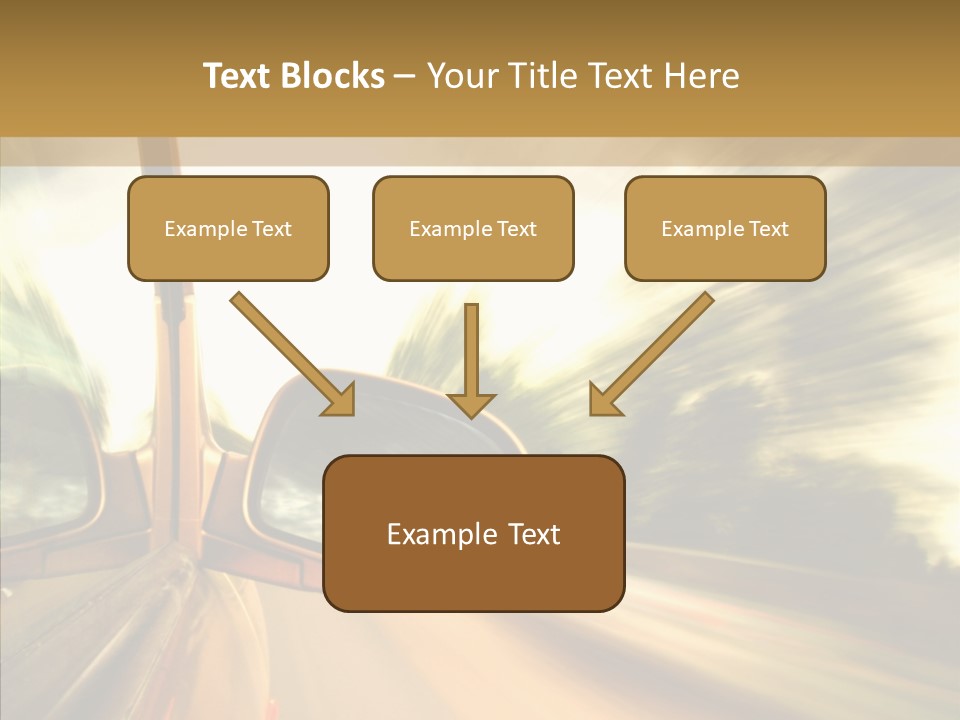 Traffic Blue Daylight PowerPoint Template