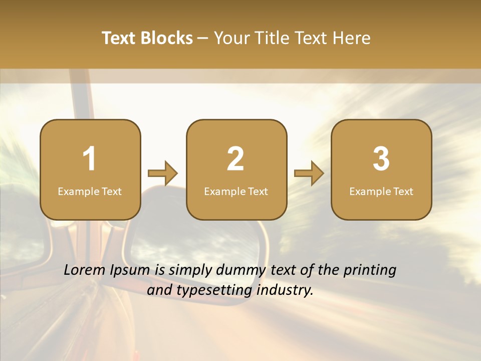 Traffic Blue Daylight PowerPoint Template