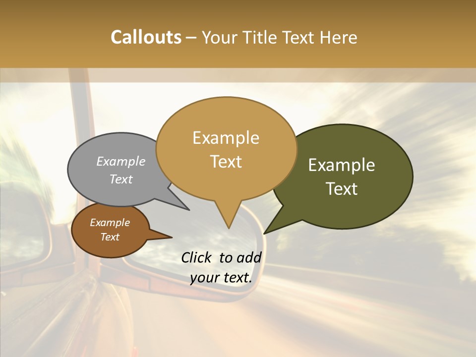 Traffic Blue Daylight PowerPoint Template