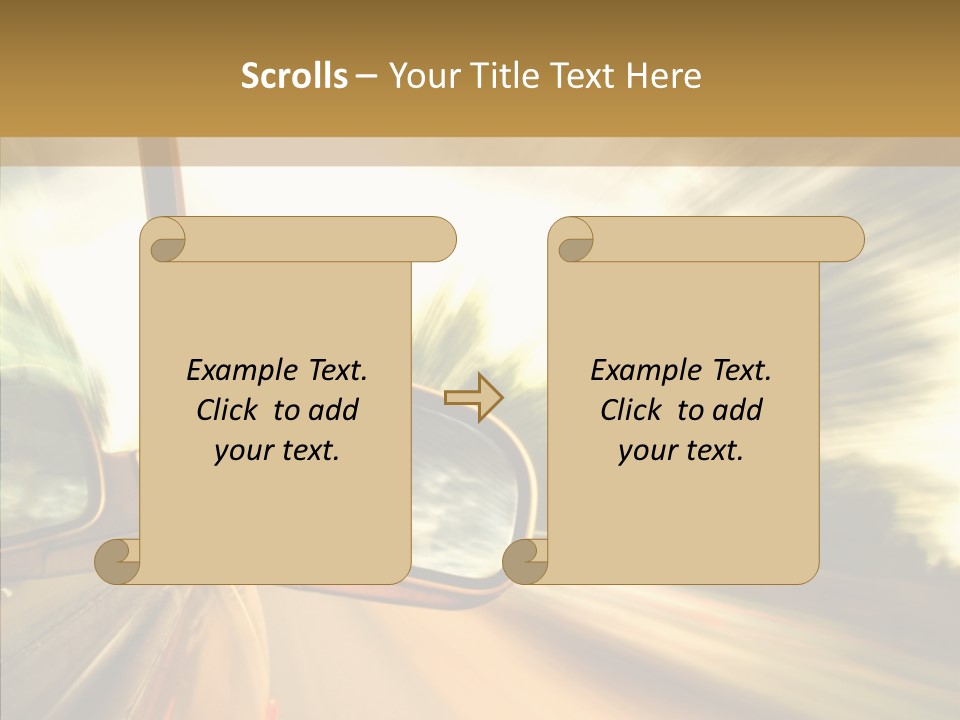 Traffic Blue Daylight PowerPoint Template