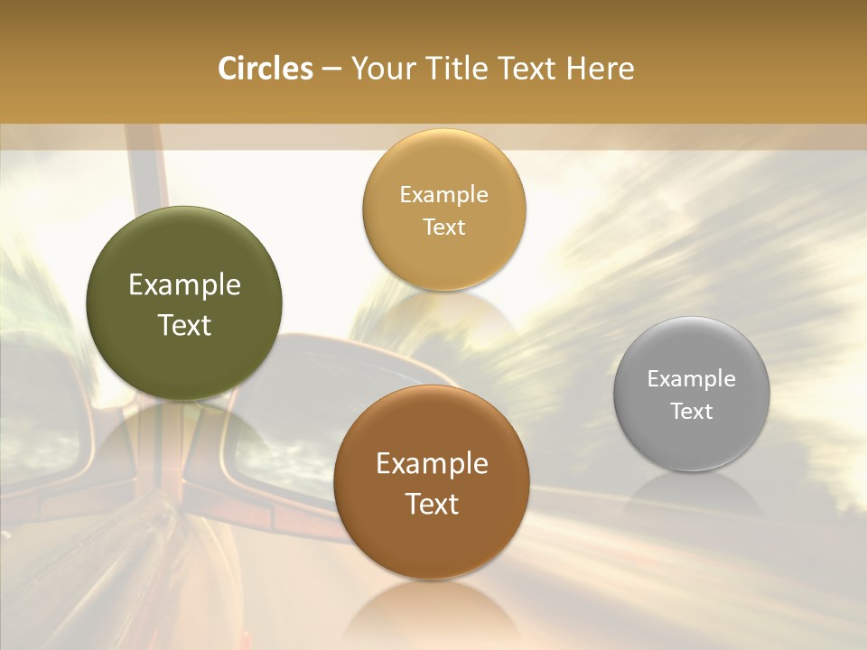 Traffic Blue Daylight PowerPoint Template