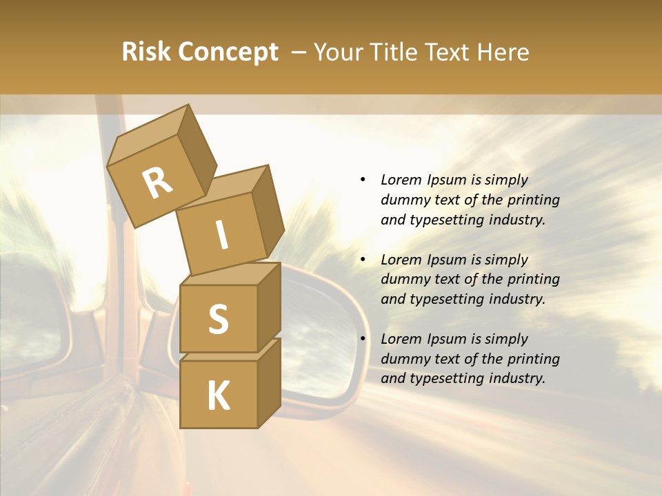 Traffic Blue Daylight PowerPoint Template