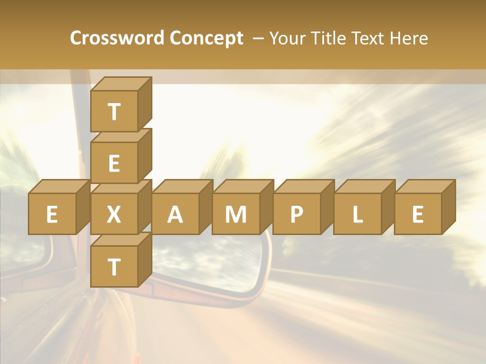 Traffic Blue Daylight PowerPoint Template