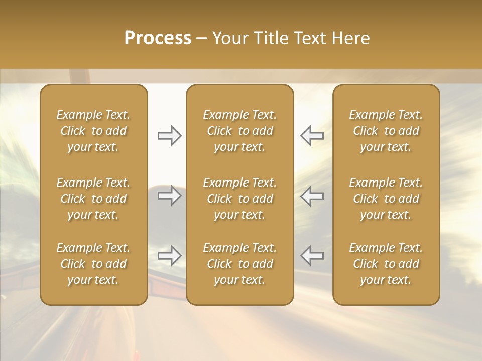 Traffic Blue Daylight PowerPoint Template