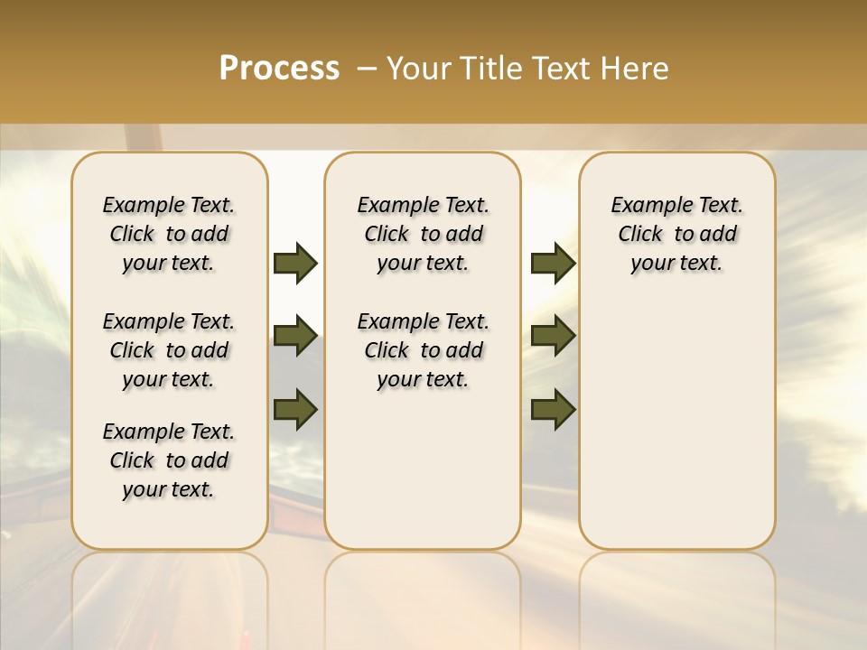 Traffic Blue Daylight PowerPoint Template