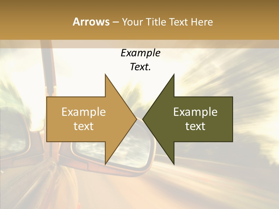 Traffic Blue Daylight PowerPoint Template