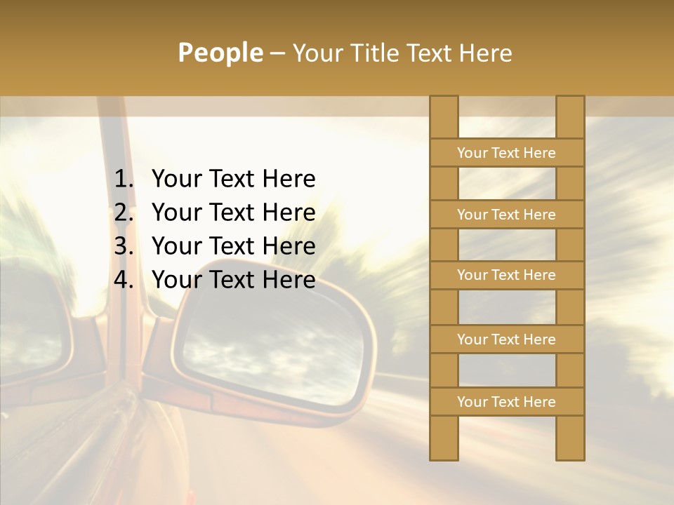 Traffic Blue Daylight PowerPoint Template