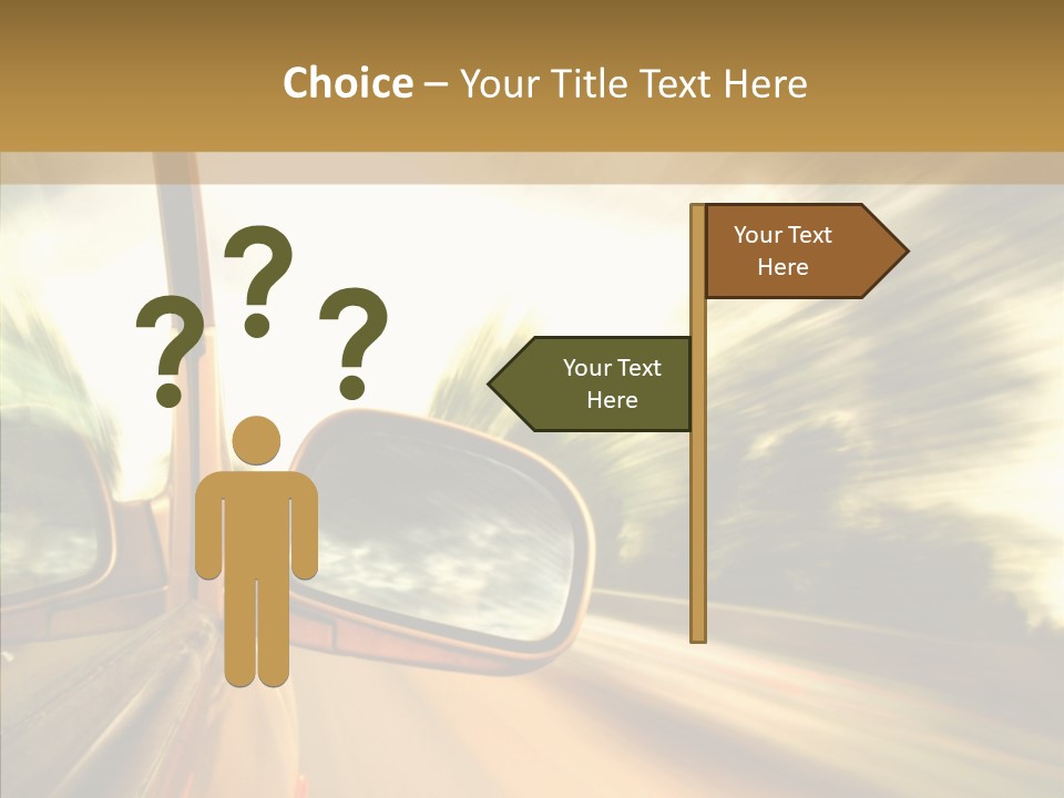 Traffic Blue Daylight PowerPoint Template