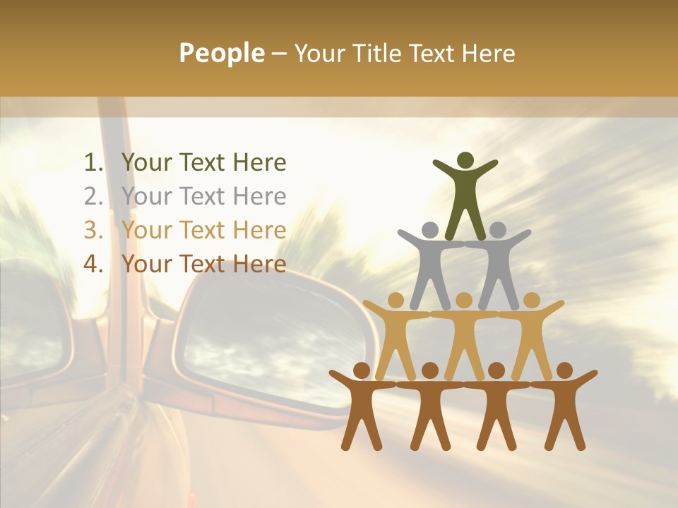 Traffic Blue Daylight PowerPoint Template