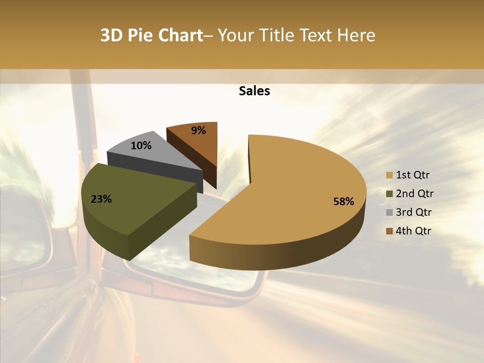 Traffic Blue Daylight PowerPoint Template