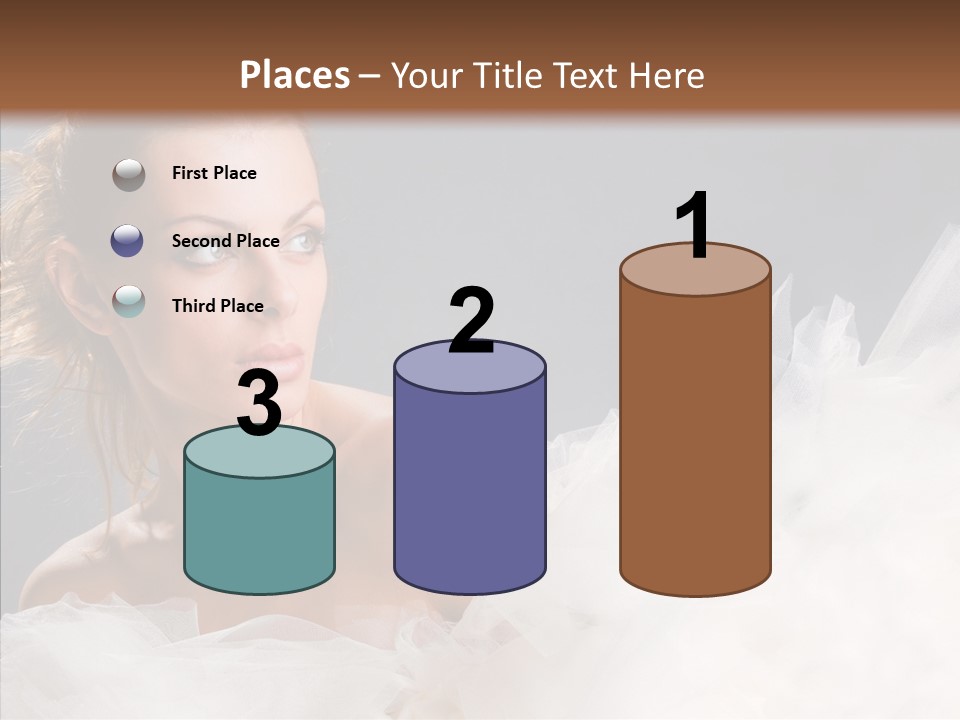 Blonde Skin Girl PowerPoint Template