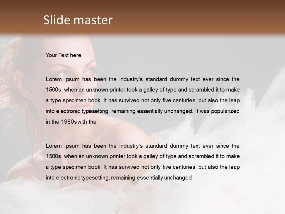 Blonde Skin Girl PowerPoint Template