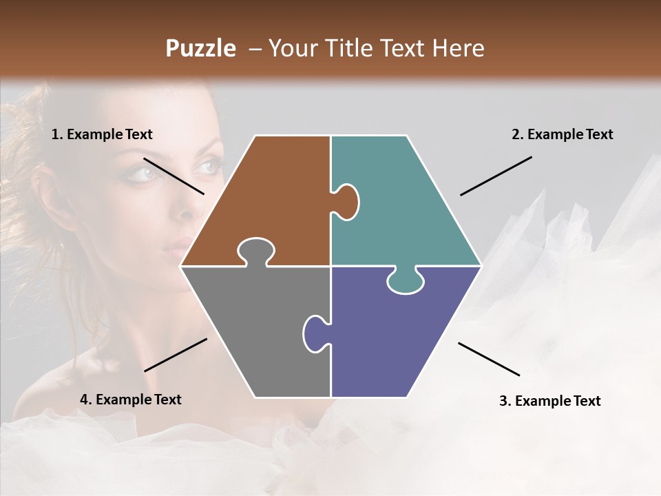 Blonde Skin Girl PowerPoint Template