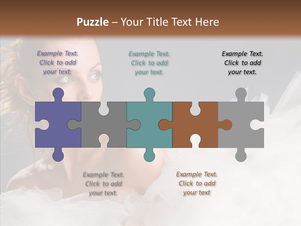 Blonde Skin Girl PowerPoint Template