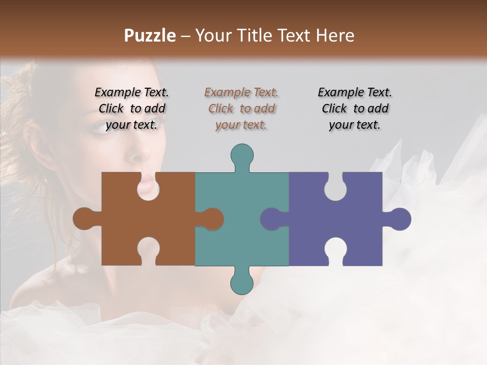 Blonde Skin Girl PowerPoint Template