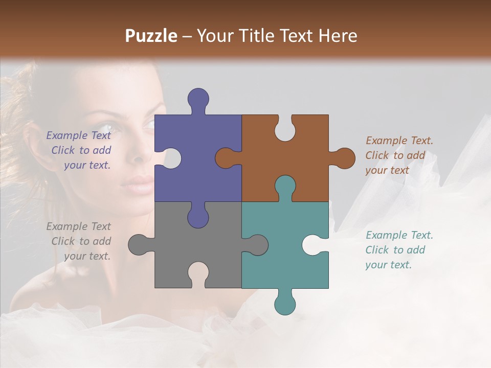 Blonde Skin Girl PowerPoint Template