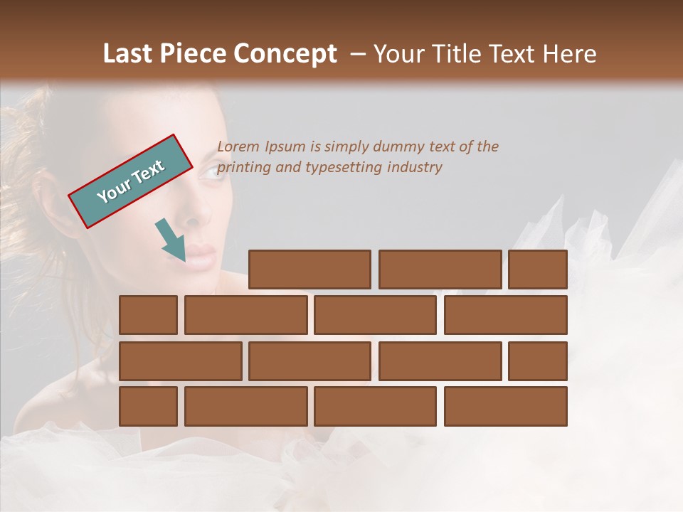 Blonde Skin Girl PowerPoint Template