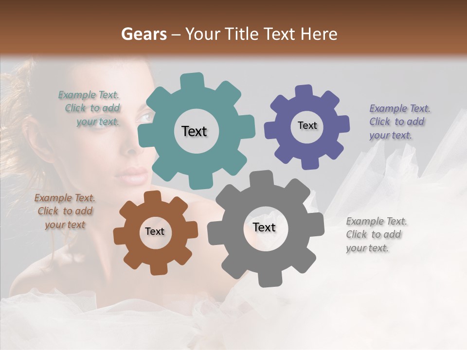 Blonde Skin Girl PowerPoint Template