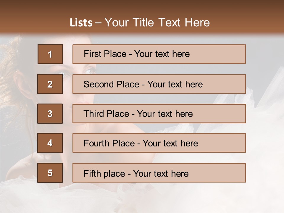 Blonde Skin Girl PowerPoint Template