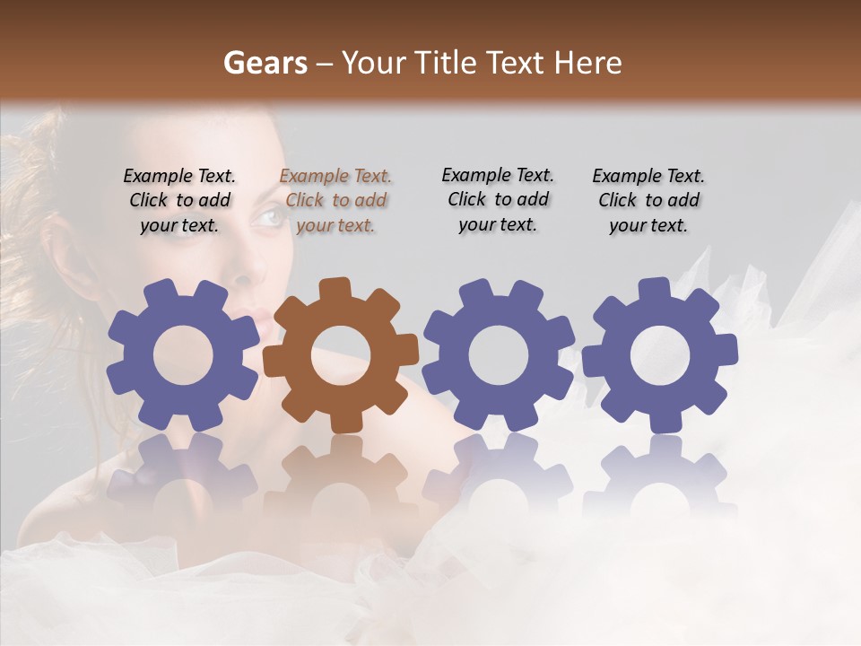 Blonde Skin Girl PowerPoint Template